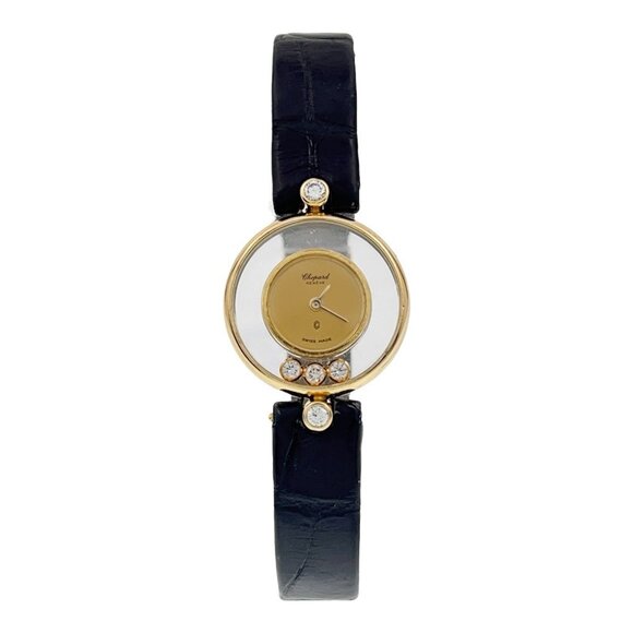 Chopard Happy Diamonds 18k Yellow Gold 21mm Quartz Women's Watch G3929 - Picture 1 of 9